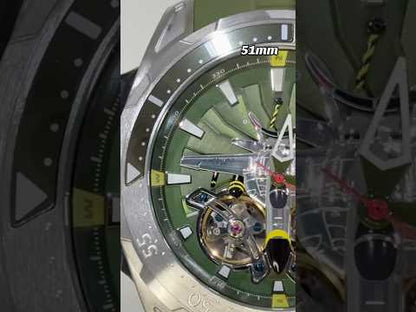 Invicta Aviator 44685 Automatico Open Heart Reloj Hombre